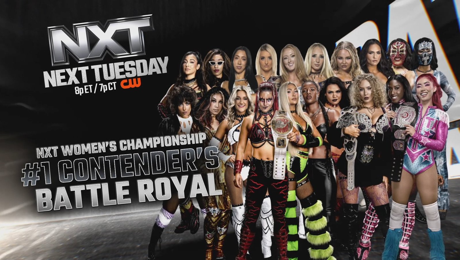 Anuncio del battle royal femenino de WWE NXT del 6 de octubre