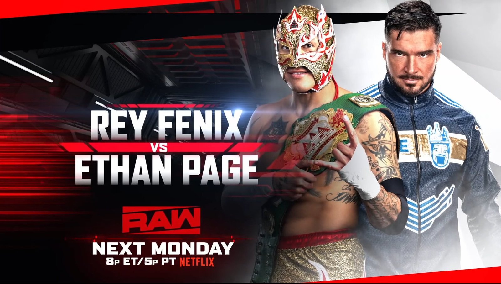 Gráfico promocional de la edición del 5 de octubre de WWE Raw
