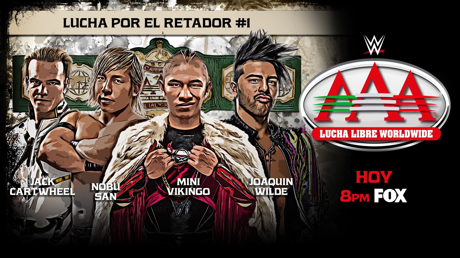 Fatal 4-way de AAA en Fox con Mini Vikingo, Jack Cartwheel, Joaquin Wilde y Nobu San