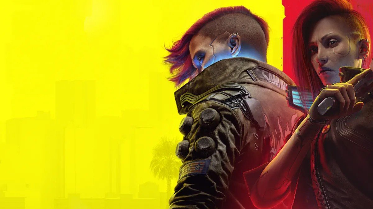 Imagen promocional de Cyberpunk 2077 y su universo