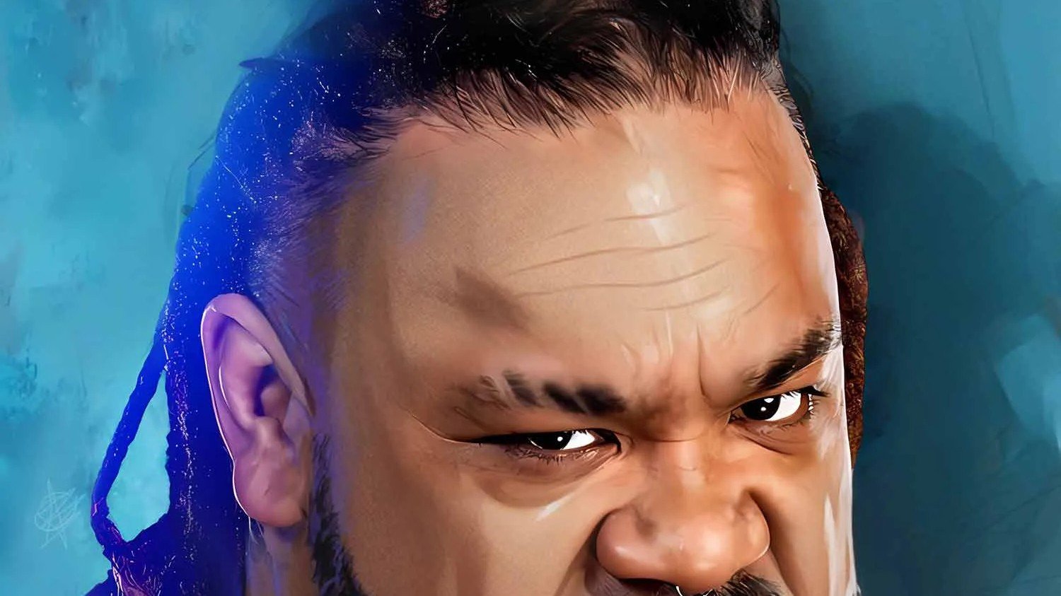 Jacob Fatu en un episodio de WWE Raw